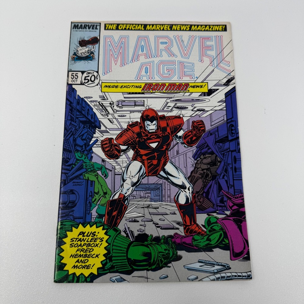 Marvel Age #55 Oct 1987 Iron Man News Copper Age Marvel Comics‎ Magazine